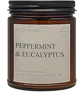 Peppermint & Eucalyptus Candles | Arctic Wicks Non Toxic Coconut Beeswax Candles | Natural Coconu...
