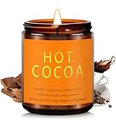 Fall Candles, Hot Cocoa Scented Soy Candles, Autumn/Holiday/Halloween/Birthday/Christmas Gifts fo...