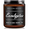 MOASITN Eucalyptus Heavenly Scented Candles for Home| Natural Soy Aromatherapy Candle| Handmade Long Lasting Jar Candel| Women,Men Gift for Relaxing,Housewarming,Birthday,Meditation,Bath| 7oz