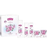 Bulgarian Rose 5 Piece Gift Set with Bulgarian Natural Rose Soap, Rose Body Wash, Rose Hand Cream...