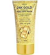 AZURE 24K Gold Firming Peel Off Face Mask- Anti Aging, Lifting, Illuminating & Revitalizing - Rem...