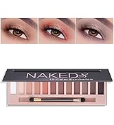 NVLEPTAP 12 Colors Naked,Nude,Natural Matte Eyeshadow Palette, with Brush,Waterproof & Long Lasti...