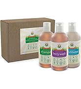 Probiotic Sensitive Skin Shampoo, Body Wash & Conditioner [Unscented] (3 Pack Gift Bundle) Raw Pr...