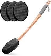 AmazerBath Lotion Applicator for Back, Feet, 4 Replaceable Pads with 1 Long Handled, Back Sunscre...