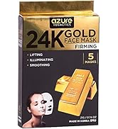 AZURE 24K Gold Firming Face Mask- Anti Aging, Hydrating, Toning & Firming Facial Mask - Helps Red...