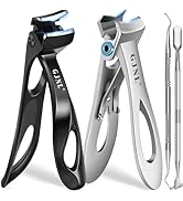 Toenail Clippers for Seniors for Thick Nails, 2025 Upgrade Slant Angled Head Large Toe Nail Clipp...