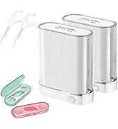 Holy Rose Dental Floss Dispenser 2 Box,Portable Floss Picks Case 2 Boxs,for Clean Teeth Adults Fl...