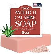 Calamine Soap Bar – All Natural Instant Itch Relief – Calming Calamine Soap for Itchy Skin, Insec...