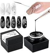 SAVILAND 2PCS Spider Gel Set - Black & White Spider Gel for Nail Art Soak off Gels U V LED Good T...