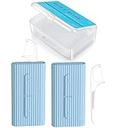 Portable Travel Flosser Dispenser Holy Rose Dental Floss Picks Storage Case with Toothpicks Floss...