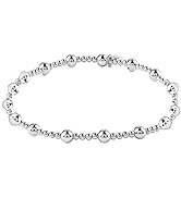 Sterling Silver Bracelets for Women - Exudes Beauty And Elegance - Stretch Beaded Charm Bracelet ...