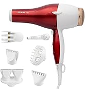 Professional Salon Hair Dryer, 1875W Lightweight Travel Blow Dryer, 2 Concentrator Nozzles, 1Dual...