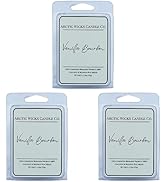 Vanilla Bourbon Wax Melts (Pack of 3) | Arctic Wicks Coconut and Beeswax Wax Melt Tarts | 6 Cubes...