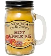 Hot Apple Pie Scented Mason Jar Candle by Our Own Candle Company, 100 Hour Burn Time, 13 Ounces