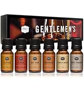 Gentlemen's Set of 6 Premium Grade Fragrance Oils - Leather, Sweet Tobacco, Teakwood, Bay Rum, Ce...