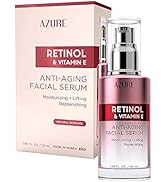 AZURE Retinol & Vitamin E Anti Aging Facial Serum - Lifting, Replenishing & Moisturizing Face Ser...