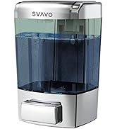 SVAVO Wall Mounted Soap Dispenser Kitchen Bathroom Manual Soap Dispenser Refillable Hand soap Dis...