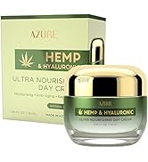 AZURE Hemp Seed Oil & Hyaluronic Acid Ultra Nourishing Day Cream - Rejuvenating & Anti Aging Mois...