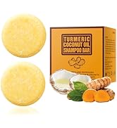 BYOTOUTY Ginger Shampoo Bar with Coconut Oil 2 Pack, Organic Natural Turmeric Ginger Solid Soap S...