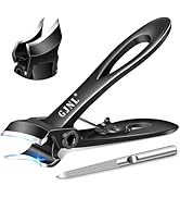 Slanted Toenail Clippers for Thick Toenails - 2025 Upgrade 45 Degrees Toe Nail Clippers for Men W...