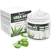 Urea Cream 60% with 2% Salicylic Acid – Unscented 60 Percent Urea Maximum Strength for Dry, Crack...