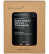 Scented Candle for Home Scented Roasted Coffee with Cinnamon 7 oz
