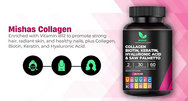 Collagen supplement women men Hair Pills Keratin Hyaluronic Acid Hair Growth