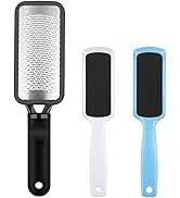 3 Pieces Colossal Foot Files Kit Foot Scrubber Foot Rasp and Double-Sided Heel Files Pedicure Too...