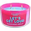 Scented Candles for Home - Enjoy Jar Candles, Natural Soy Wax with 3 Cotton Wicks, Housewarming Gift for Women and Men, Black Cherry Merlot