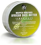RA COSMETICS Whipped Shea Butter Lemongrass - 100% Pure and Natural African Shea Butter - Ultimat...