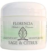 Florencia Sage & Citrus Lightweight Moisturizer - Oil Free Facial Moisturizer - Hydrating Face Cr...