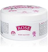Bulgarian Rose Body Butter with Natural Rose Oil, Nourishing & Moisturizing, Hydrating Skin Care,...