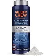 No Hair Crew | Intimate Dry & Fresh Body Powder for Men | Sweat Defense and Odor Control Deodoriz...