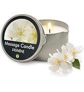 FLOWERLAND Massage Candle - Moisturizing Massage Oil Candle for Couples and Home Spa - Luxurious ...