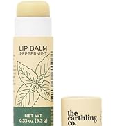 The Earthling Co. Lip Balm - Natural, Organic, Mint Lip Care - Non-tinted, Bee-free, Moisturizing...