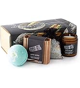 Artisanal Spa Collection | Apothecary Candle, Shea Butter Soap, Bath Bomb, Mineral Salt Bath Soak...