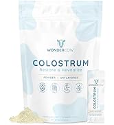 WONDERCOW Colostrum Supplement Powder for Gut Health, Immune Support, Muscle Recovery & Wellness ...