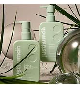 Justhuman Probiotic Dandruff Therapy Shampoo and Conditioner with Piroctine Olamine and Zinc Pyri...