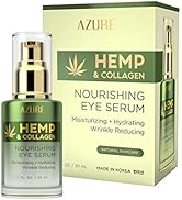 AZURE Hemp & Collagen Nourishing Eye Serum - Moisturizing, Firming & Toning | Reduces Wrinkles, F...