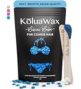 KoluaWax Hard Wax Beads for Hair Removal – Coarse Hair Formula – Face, Brazilian, Underarms, Back...