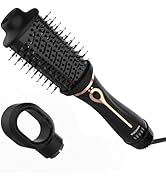 Hair Dryer Brush, Wizchark Dual Voltage Blow Dryer Brush for Straightening/Curling/Drying, Plus 2...
