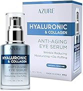 AZURE Hyaluronic Acid & Collagen Anti Aging Eye Serum - Replenishing & Hydrating Serum, Dark Circ...
