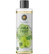 AYURVEDASHREE Amla Oil, 6.76 fl oz, for Hair Growth, with Bhringraj Oil, Brahmi Oil, Tulsi Oil, A...