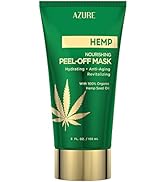 AZURE Hemp Nourishing Peel Off Facial Mask- Anti Aging & Hydrating Face Masks - Removes Blackhead...