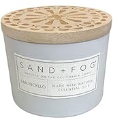 Sand + Fog Scented Candle - Limoncello – Additional Scents and Sizes – 100% Cotton Lead-Free Wick...