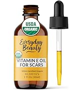 Organic Vitamin E Oil for Scars - All Natural & Vegan Skin Moisturizer 1oz - Light and Unscented ...