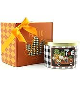 Fall Candles, Fall Decorations for Home - Fall Gifts for Women, Natural Soy Wax Sea Salt Caramel ...