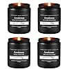 Men’s Candle Set | 4 Pack Masculine Scented Candles, Soy Candles for Home, Manly Candle Gift for Men with Smoke Vanilla, Vintage Leather, Mahogany, Caramel Coffee