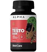 Bold Care Alpha Testo Gain - Tribulus Terrestris, Ashwagandha, Shilajit, Safed Musli - Natural Bo...