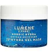 Lumene Nordic Hydra Oxygen Recovery 72H Gel Mask - Non Stop Skin Hydration Face Mask - Cooling Ma...